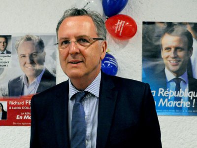 Elu député en 2012, Richard Ferrand, ici à Telgruc-sur-Mer le 2 juin 2017, est resté directeur général des Mutuelles de Bretagne jusqu'en 2013, puis "chargé de mission" jusque fin 2016 - FRED TANNEAU, FRED TANNEAU [AFP]