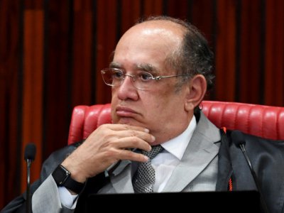Le président du Tribunal Supérieur Électoral (TSE), le juge Gilmar Mendes à Brasilia le 6 juin 2017 - EVARISTO SA [AFP]