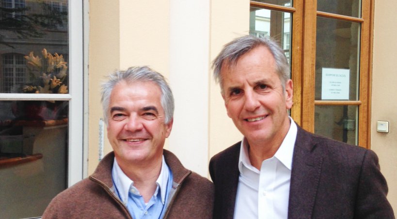 Jean-Luc Lefrançois et Bernard de la Villardière (à droite)