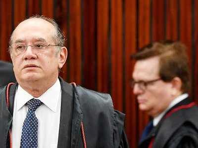 Le président du Tribunal Supérieur Electoral (TSE) Gilmar Mendes à Brasilia, le 8 juin 2017 - EVARISTO SA [AFP]