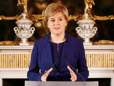 La Première ministre d'Ecosse Nicola Sturgeon, le 9 juin 2017 à Edimbourg - RUSSELL CHEYNE [POOL/AFP]
