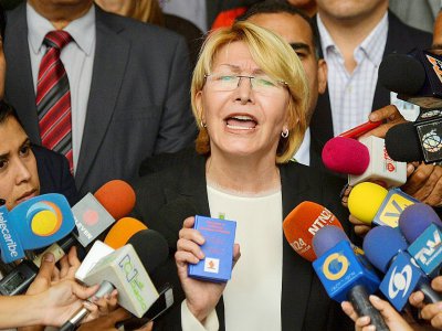 La procureure générale du Venezuela Luisa Ortega Diaz, le 8 juin 2017 à Caracas - LUIS ROBAYO [AFP]