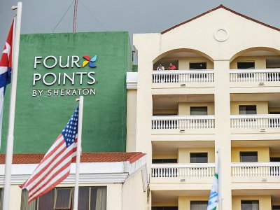 Le Four Points, établissement de près de 200 chambres, sous administration américaine, à La Havane, le 28 juin 2016 - YAMIL LAGE [AFP/Archives]
