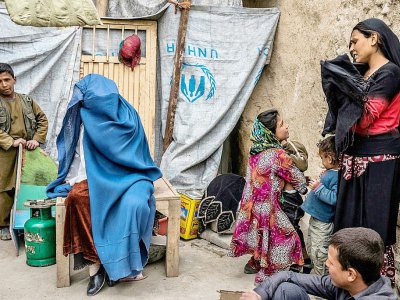 Cette communauté féminine est exceptionnelle en Afghanistan, où les femmes sont la propriété de leur père, avant de devenir celle de leur mari. - Rebecca CONWAY [AFP]