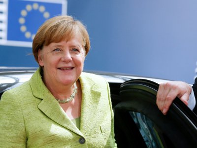 La Chancelière allemande Angela Merkel, le 22 juin 2017 à Bruxelles - JULIEN WARNAND [POOL/AFP/Archives]