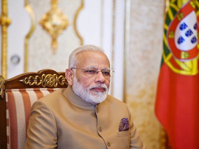 Le Premier ministre indien Narendra Modi à Lisbonne le 24 juin 2017 - PATRICIA DE MELO MOREIRA [AFP/Archives]