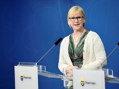 La cheffe de la diplomatie suédoise, Margot Wallström, le 26 juin 2017 à Stockholm - Marcus ERICSSON [TT News Agency/AFP]