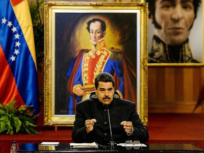 Nicolas Maduro lors d'une conférence de presse le 22 juin 2017 - FEDERICO PARRA [AFP/Archives]