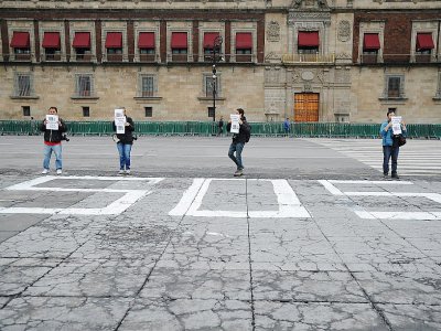 Des journalistes protestent contre la mort d'un de leurs collègues, le 28 juin 2017 à Mexico - Bernardo Montoya [AFP]
