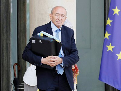 Le ministre de l'Intérieur français Gérard Collomb, le 28 juin 2017 au palais de l'Élysée - Patrick KOVARIK [AFP]