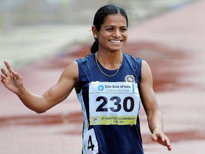 Dutee Chand, le 7 juillet 2013 lors des Championnats d'Asie à Pune (Inde) - Manjunath KIRAN [AFP/Archives]
