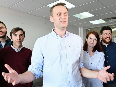L'opposant russe Alexeï Navalny à Moscou, le 7 juillet 2017 - Kirill KUDRYAVTSEV [AFP]