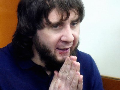 Zaour Dadaïev, l'un cinq Tchétchènes reconnus coupables du meurtre en février 2015 de l'opposant russe Boris Nemtsov, le 13 juillet 2017 à Moscou - Vasily MAXIMOV [AFP]