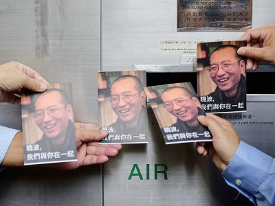 Le p^rix Nobel de la paix chinois Liu Xiaobo avait été condamné en 2009 pour 'subversion' - Anthony WALLACE [AFP]