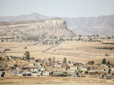 Un village près de Maseru, au Lesotho, le 2 juin 2017 - GIANLUIGI GUERCIA [AFP]