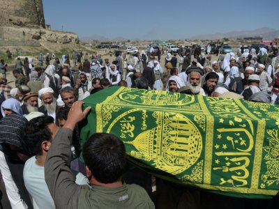 Funérailles d'une des victimes de l'attentat-suicide de Kaboul du 31 mai 2017 - SHAH MARAI [AFP/Archives]