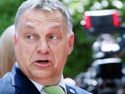 Le Premier ministre Hongrois Viktor Orban lors d'un sommet à Bruxelles, le 22 juin 2017 - JULIEN WARNAND [POOL/AFP]