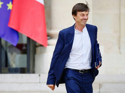 Le ministre de la Transition écologique Nicolas Hulot à Paris le 19 juilet 2017 - Martin BUREAU [AFP]