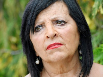 Pilar Abel Martinez, 62 ans, qui affirme être la fille de Dali, lors d'une interview à Barcelone, le 26 juin 2017 - LLUIS GENE [AFP/Archives]