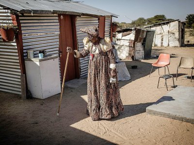 Veronique Mujazu à Okakarara, en Namibie, le 22 juin 2017. - GIANLUIGI GUERCIA [AFP]
