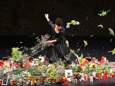 L'actrice Golda Schultz en répétition de La clemenza di Tito de Mozart, le 21 juillet 2017, à Salzbourg, en Autriche - BARBARA GINDL [APA/AFP]