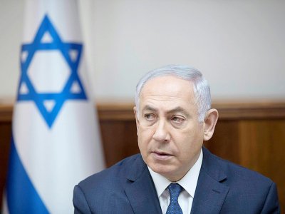 Le Premier ministre Benjamin Netanyahu, le 23 juillet 2017, à Jérusalem - ABIR SULTAN [POOL/AFP]