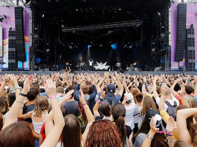 La première édition parisienne du festival Lollapalooza, le 22 juillet 2017 à Paris - FRANCOIS GUILLOT [AFP]