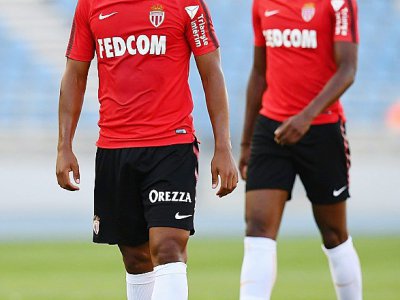 Le Belge Youri Tielemans lors d'un entraînement avec Monaco, le 28 juillet 2017 à Tanger - FRANCK FIFE [AFP]