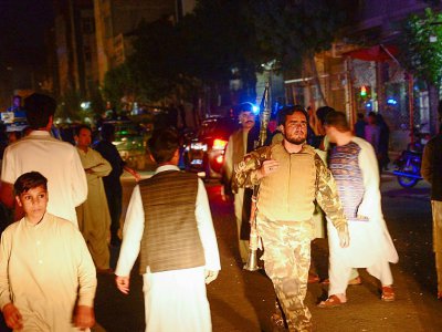 Dans les rues de Herat, en Afghanistan après un attentat visant une mosquée chiite, le 1er avril 2017 - Hoshang Hashimi [AFP]