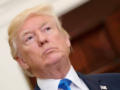 Le président américain Donald Trump, le 2 août 2017 à la Maison Blanche à Washington DC - JIM WATSON [AFP]