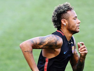 Neymar lors d'un entraînement à Harrison, aux Etats-Unis, le 22 juillet 2017 - Jewel SAMAD [AFP/Archives]
