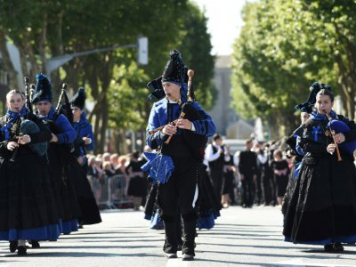 La Grande Parade des nations celtes, le 6 août 2017 à Lorient - JEAN-SEBASTIEN EVRARD [AFP]