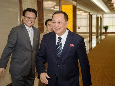 Le ministre des Affaires étrangères nord-coréen Ri Yong Ho le 5 août 2017 à Manille - KIM Won-Jin [AFP]