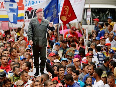 Manifestation progouvernementale pour soutenir l'Assemblée constituante à Caracas, le 7 août 2017 - Federico Parra [AFP]