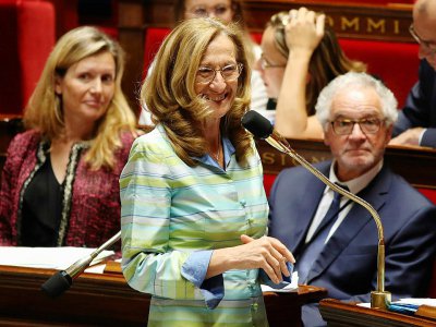La ministre de la Justice, Nicole Belloubet, le 9 août 2017 à l'Assemblée nationale - JACQUES DEMARTHON [AFP]