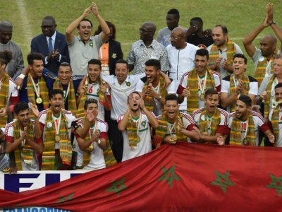 Le Maroc médaillé d'or aux 8e Jeux de la Francophonie, le 30 juillet 2017, à Abidjan - ISSOUF SANOGO [AFP/Archives]