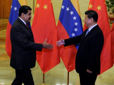Le président chinois Xi Jinping et le président du Venezuela Nicolas Maduro, à Pekin, le 1er septembre 2015 - Parker Song [POOL/AFP/Archives]
