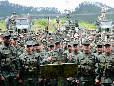 Le ministre de la Défense Vladimir Padrino Lopez, le 14 août 2017 à Caracas - FEDERICO PARRA [AFP]