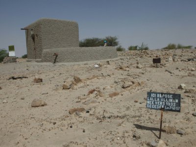 Le mausolée du Cheick Sidi Attawaty le 19 septembre 2016 à Tombouctou, a été détruit par les islamistes menés par le Touareg Ahmad Al Faqi Al Mahdi en 2012. - SEBASTIEN RIEUSSEC [AFP/Archives]