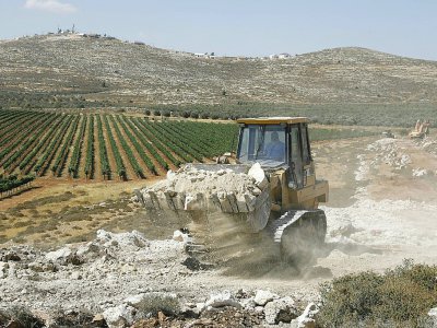 Israël lance la construction d'une nouvelle colonie, le 20 juin 2017 à Amichaï en Cisjordanie - MENAHEM KAHANA [AFP]