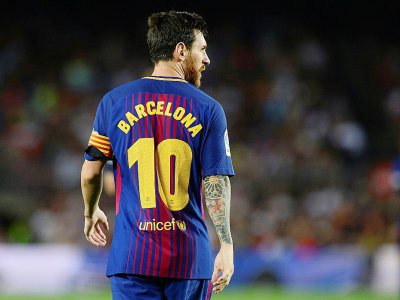L'attaquant argentin Lionel Messi au Camp Nou, le 20 août 2017 - Josep LAGO [AFP/Archives]