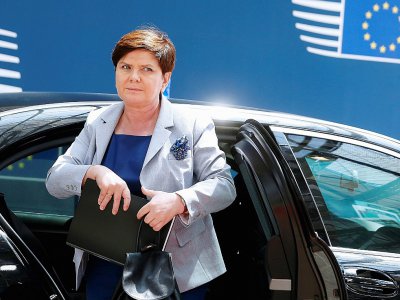 La Première ministre polonaise, Beata Szydlo, le 22 juin à Bruxelles - JULIEN WARNAND [POOL/AFP]