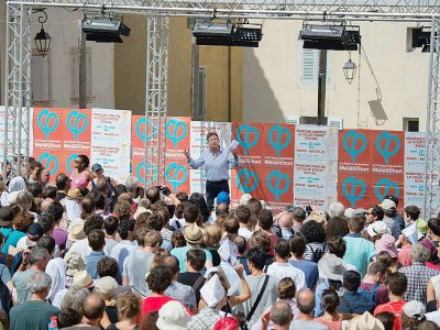 Jean-Luc Mélenchon à Marseille, sle 27 août 2017 - BERTRAND LANGLOIS [AFP]