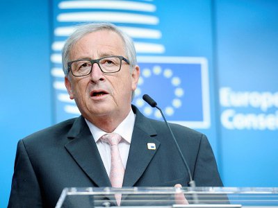 Jean-Claude Juncker, président de l'Union européenne, à Bruxelles le 29 avril 2017 - THIERRY CHARLIER [AFP/Archives]