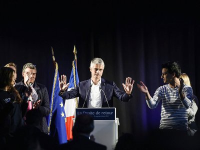 Laurent Wauquiez, ancien ministre et président de la région Auvergne-Rhône-Alpes, le 3 septembre 2017 à Les Estables (Haute-Loire) - PHILIPPE DESMAZES [AFP]