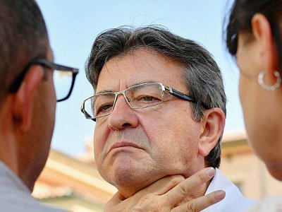Le chef de file de La France insoumise Jean-Luc Mélenchon à Marseille, le 25 août 2017 - BERTRAND LANGLOIS [AFP]