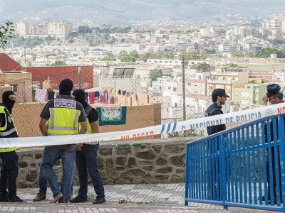 Opération anti-jihadiste dans l'enclave espagnole de Melilla dans le nord du Maroc, le 6 septembre 2017 - BLASCO DE AVELLANEDA [AFP]