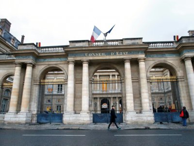 La façade du Conseil d'Etat à Paris, en janvier 2017 - THOMAS SAMSON [AFP/Archives]