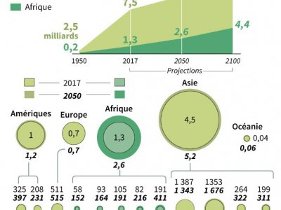 La population mondiale - I.de.Véricourt/L.Saubadu/A.Bomme [AFP]
