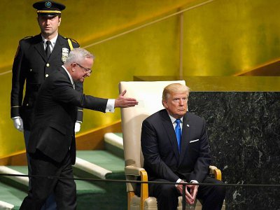 Le président américain Donald Trump, le 19 septembre 2017 à l'Assemblée générale des Nations unies à New York - TIMOTHY A. CLARY [AFP]